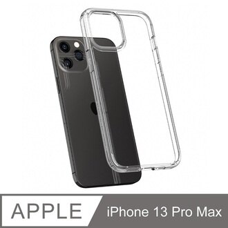 【愛瘋潮】 Spigen iPhone 13 Pro Max (6.7吋) Crystal Hybrid 軍規防摔保護殼