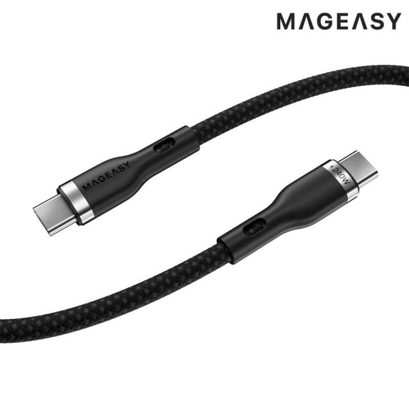 5 年保固 MAGEASY Wire USB-C to USB-C 快充 / 傳輸編織線(60W) 快充線 充電線 傳輸