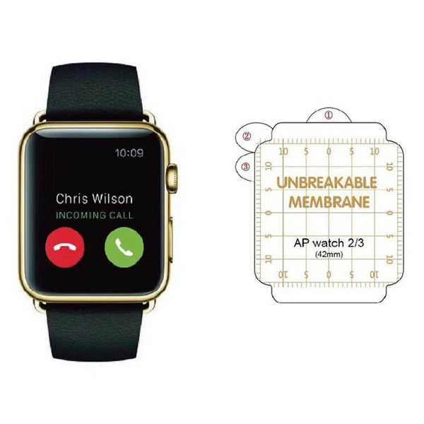 【愛瘋潮】QinD Apple Watch Series 2 / 3 (42mm) 金剛隱形膜 TP