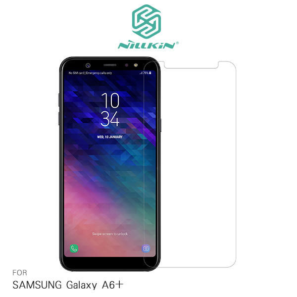 【愛瘋潮】NILLKIN SAMSUNG Galaxy A6+ 超清防指紋保護貼 - 套裝版