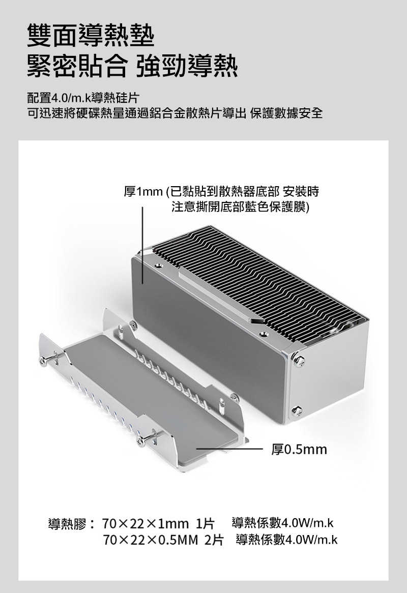 硬碟散熱器 零度世家 M.2-10 M.2 2280 PCIe Nvme SSD 固態硬碟散熱器 熱導管傳導 鰭片式散熱