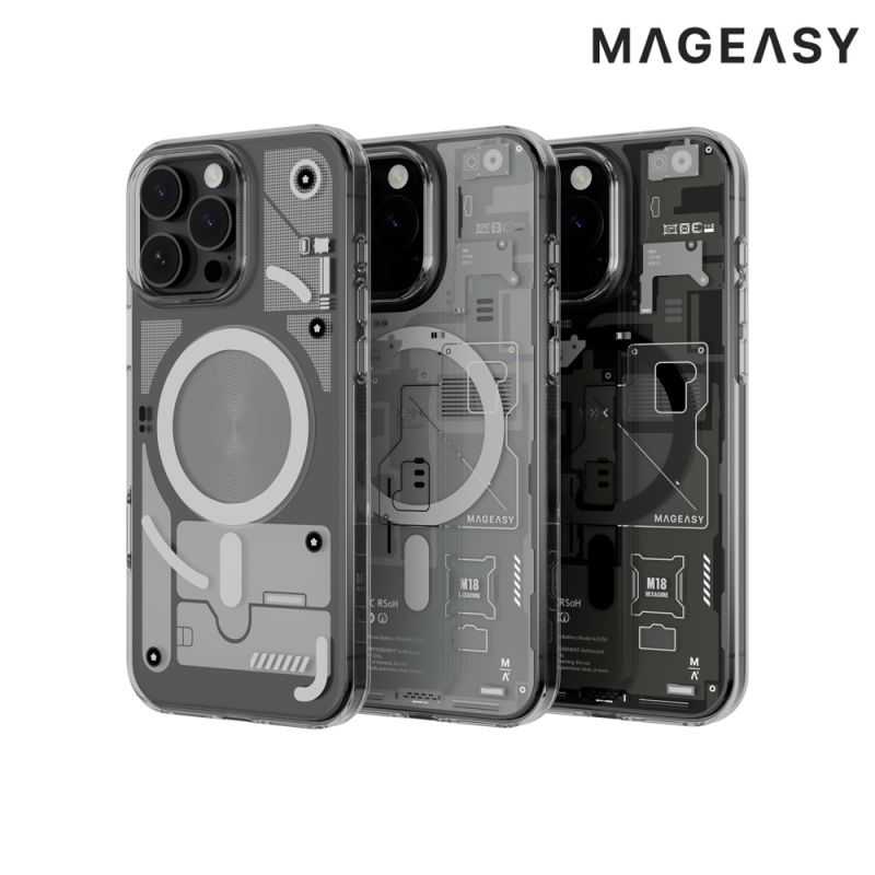 MAGEASY Apple 蘋果 iPhone 16 Pro 6.3吋 XRay M 3D 視覺防摔手機殼 防摔殼 磁吸