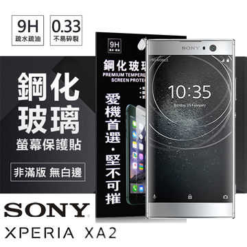 【愛瘋潮】Sony Xperia XA2 超強防爆鋼化玻璃保護貼 (非滿版)