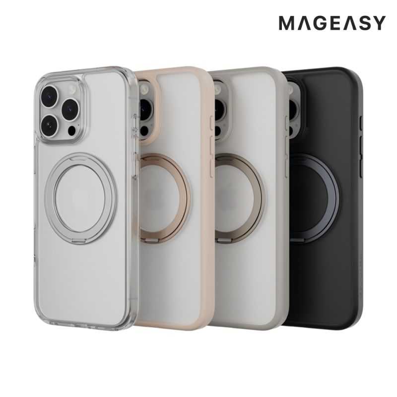 MAGEASY Apple 蘋果 iPhone 16 Pro Max 6.9吋 MagStand 360 M 磁吸手機殼