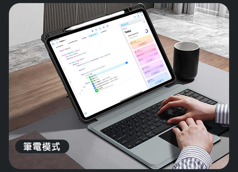 平板保護套 NILLKIN Apple 蘋果 iPad Pro 13 (2024/M4) 悍能鍵盤保護套(背光版) 實體