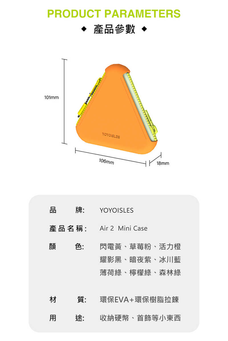 YOYOISLES Mini Bag 雙拉鍊零錢包 收納包 小物包 迷你收納包【愛瘋潮】