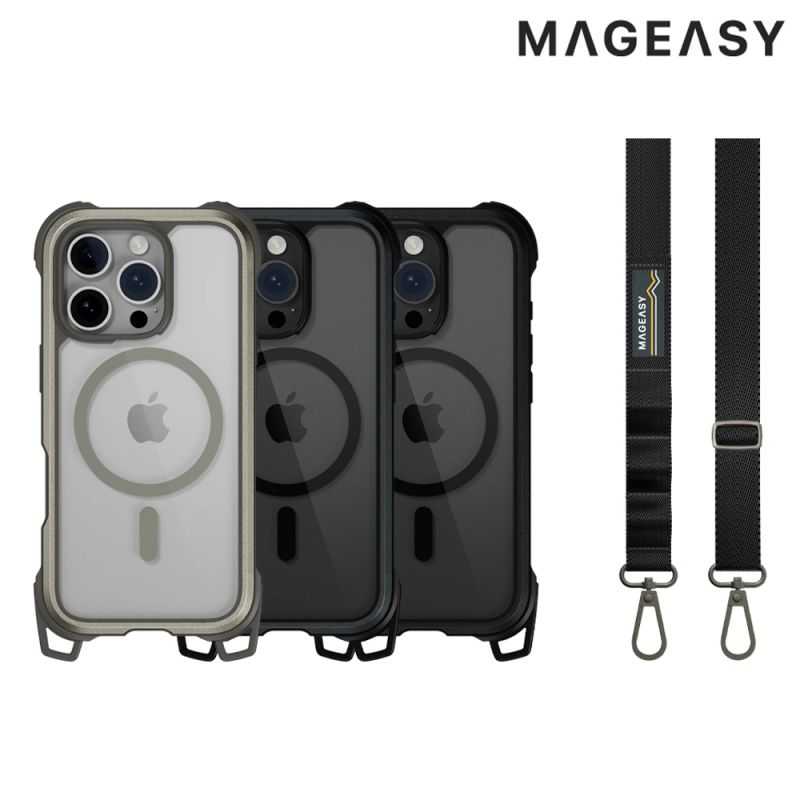 MAGEASY Apple 蘋果 iPhone 16 Pro Max 6.9吋Odyssey Strap M 手機殼