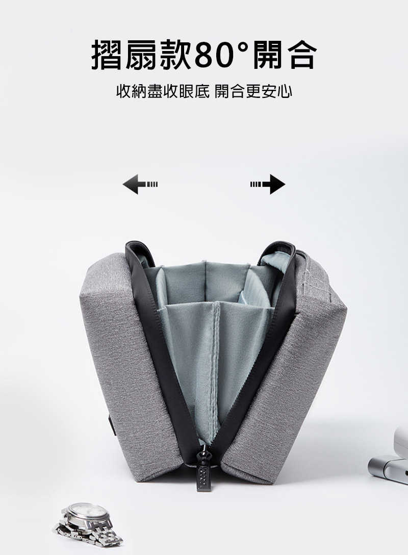 手拿包 收納包 防潑水  baona BN-A005 摺扇款收納包 【愛瘋潮】