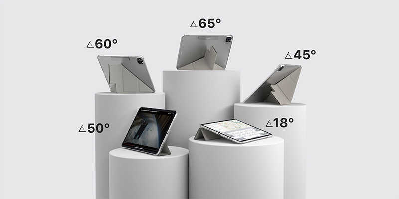 平板保護套 MAGEASY Apple iPad Air 11 (2024/M2) FACET 全方位支架透明背蓋保護套