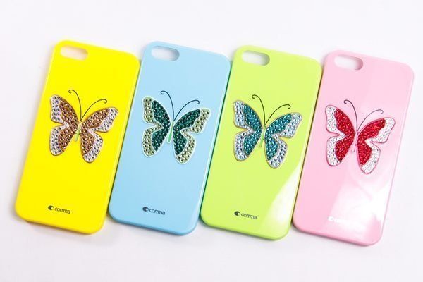 【愛瘋潮】Comma iPhone SE / 5 / 5S 水晶蝴蝶-施華洛世奇水鑽保護殼 手機殼