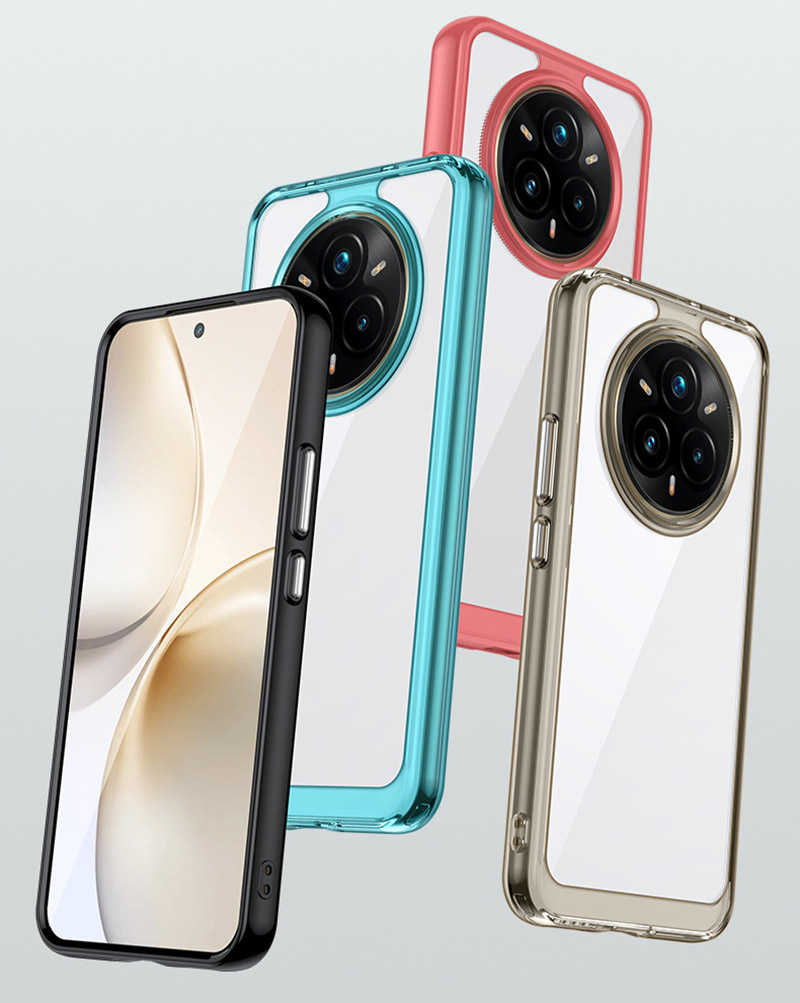 手機殼 防摔殼 QinD realme 14x 5G 雙料太空殼 手機殼 保護套 雙料殼 軟邊 硬背板 不發黃【愛瘋潮】