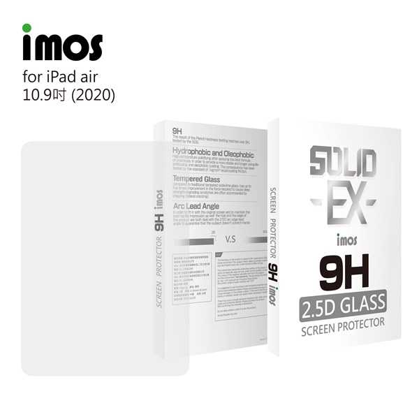 【愛瘋潮】iMOS iPad Pro Air4 10.9吋 2020 SOLID-EX 9H 美國康寧0.3mm 玻璃貼