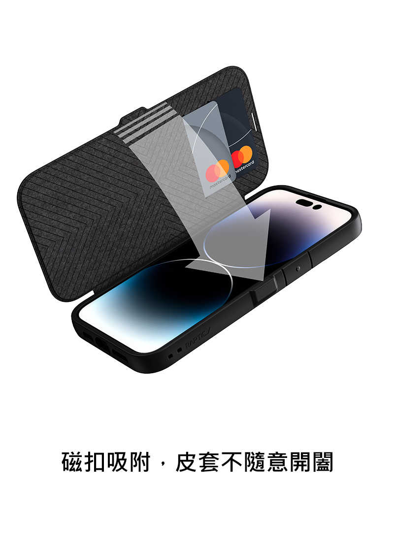 RAPTIC Apple iPhone 15 15Pro 15Plus 15Pro Max Urban Folio 皮套