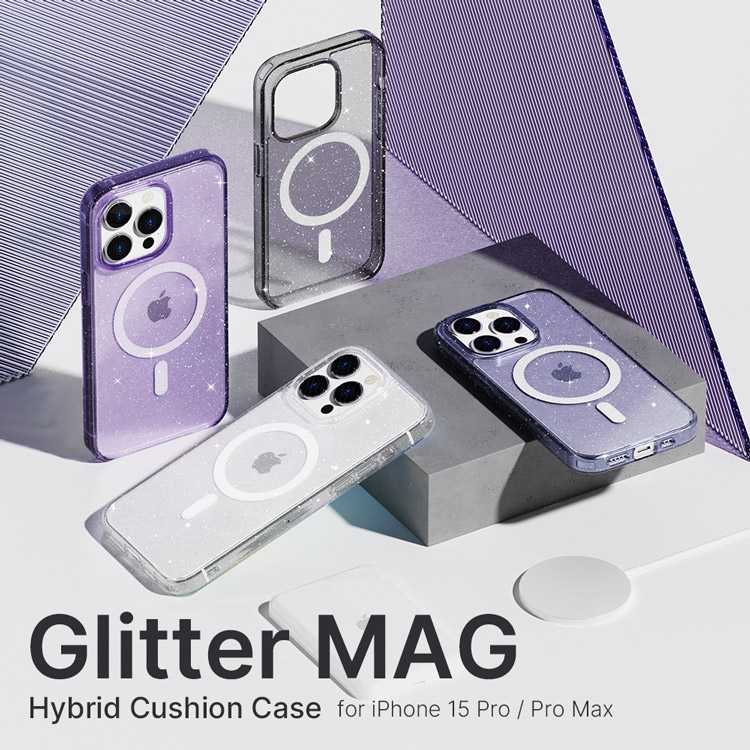 預購 手機殼 防摔殼 JTL iPhone 15 Pro 6.1吋 Glitter Mag 雙料磁吸防摔殼【愛瘋潮】