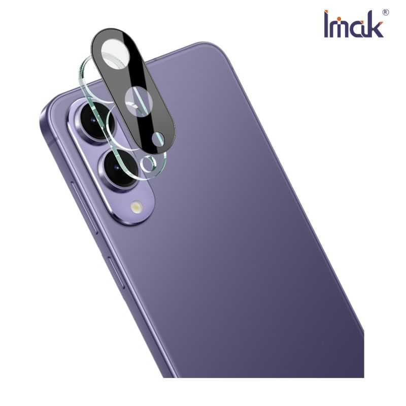 鏡頭貼 Imak 艾美克 SAMSUNG 三星 Galaxy S25 Edge 鏡頭玻璃貼(一體式)(曜黑版) 奈米吸附