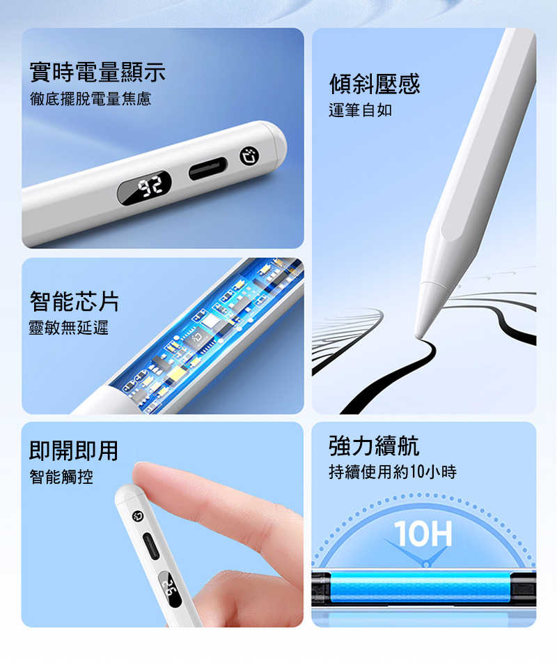DUX DUCIS SP-02 Stylus Pen iPad 數顯款電容筆 【愛瘋潮】