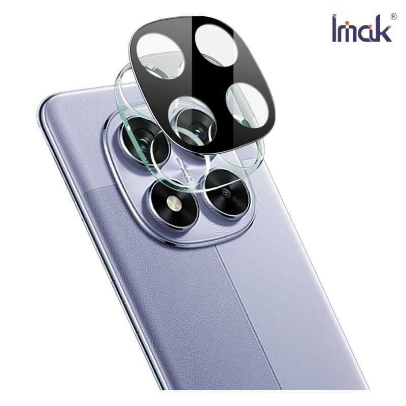 鏡頭貼 Imak 艾美克 Redmi 紅米Note 14 Pro 5G 鏡頭玻璃貼(一體式)(曜黑版) 奈米吸附 鏡頭