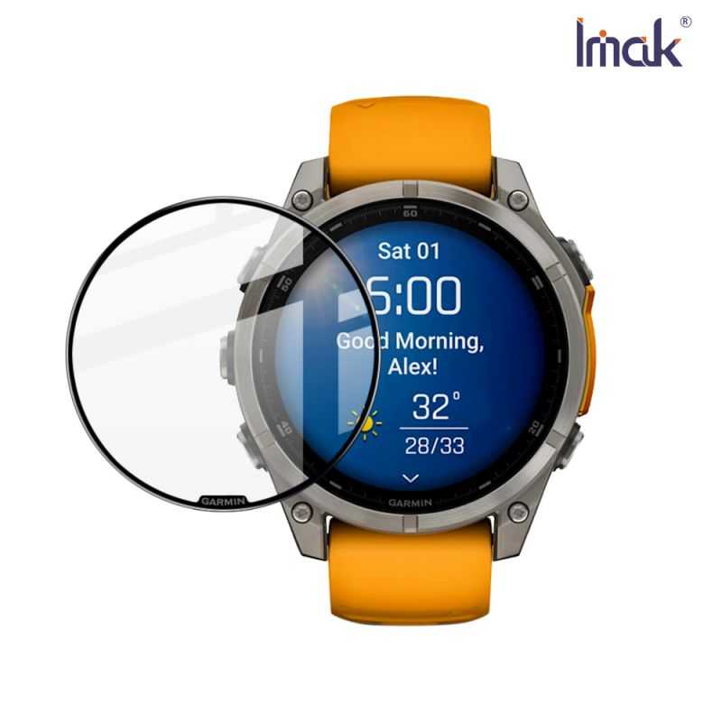 手錶保護貼 Imak 艾美克 GARMIN Fenix 8 AMOLED (47mm) 手錶保護膜 保護貼 手錶保護貼