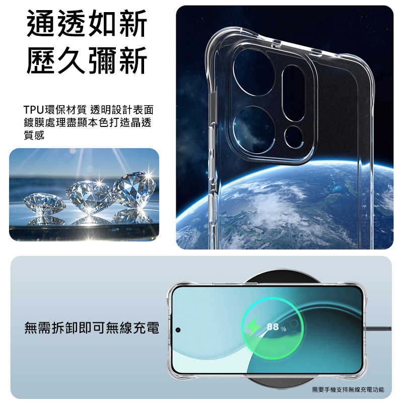 防摔殼  Imak OPPO Reno 14 Pro 5G 全包防摔套(氣囊)【愛瘋潮】