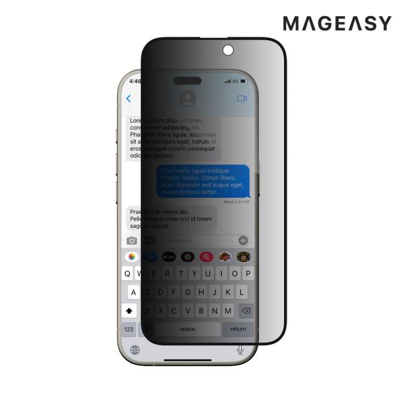 MAGEASY Apple 蘋果 iPhone 16 Pro Max 6.9吋 VETRO Privacy 防窺鋼化玻璃