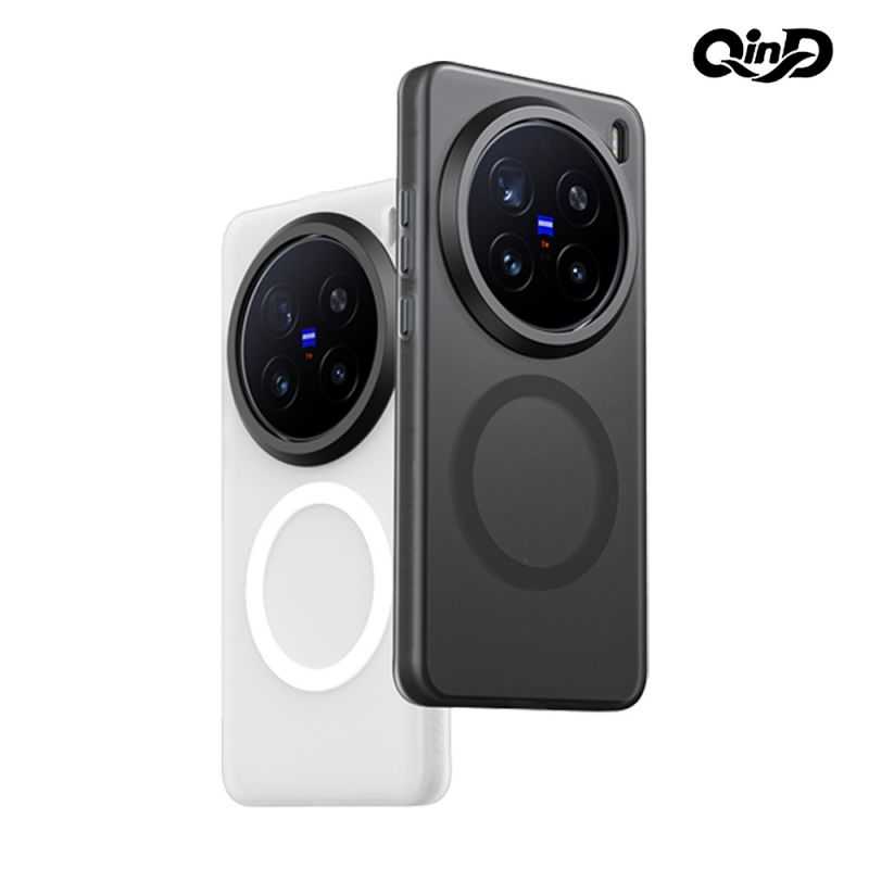 QinD vivo X200 Ultra 5G 隱砂磁吸保護殼 手機殼 保護套 霧面殼 磨砂殼 磁吸殼 支援 MagS