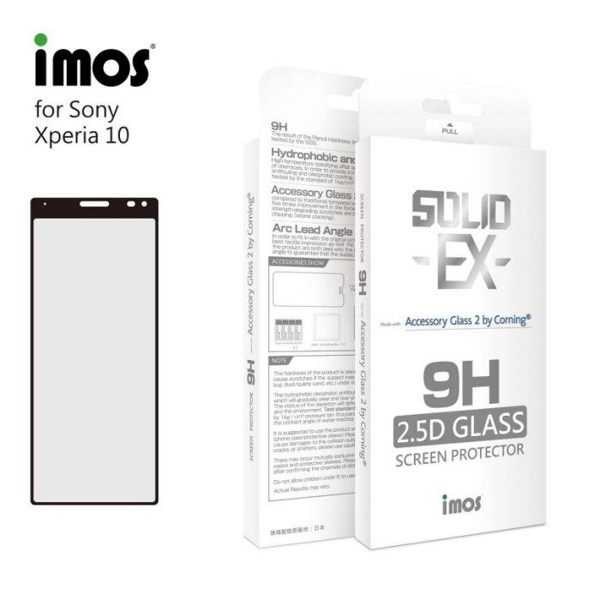 【愛瘋潮】iMos SONY Xperia 10 2.5D 滿版玻璃保護貼 美商康寧公司授權 螢幕保