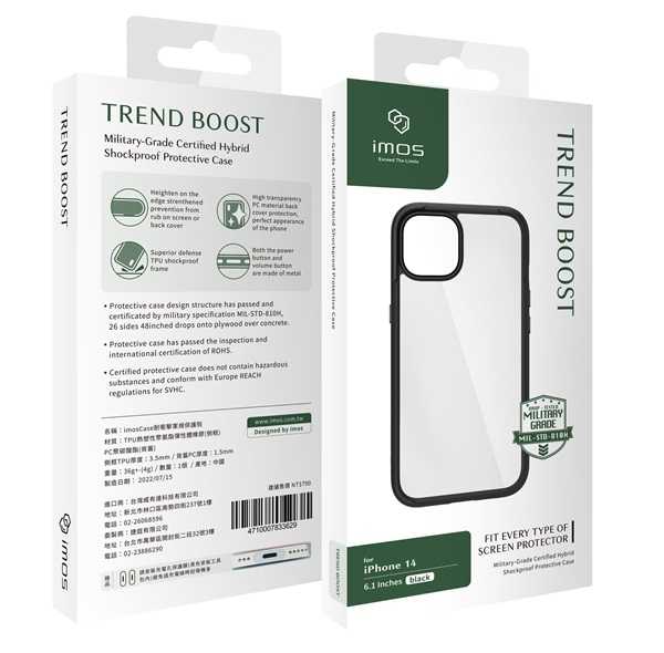 【愛瘋潮】iMos iPhone14 / 14Pro /14Plus / 14Pro Max軍規認證雙料防震保護殼