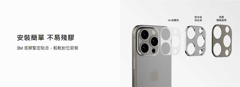 SwitchEasy Apple 蘋果 iPhone 16 Pro / iPhone 16 Pro Max 鏡頭貼