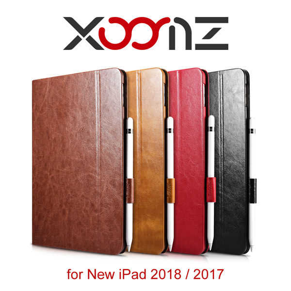 【愛瘋潮】XOOMZ 騎士系列 iPad 2018 (9.7) 側掀磁吸 簡約可站立皮套