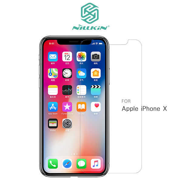【愛瘋潮】 NILLKIN Apple iPhone X 超清防指紋保護貼 - 套裝版 含鏡頭貼.螢