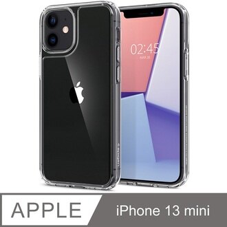 【愛瘋潮】手機殼 防撞殼 Spigen iPhone 13 mini (5.4吋) Quartz Hybrid 防爆玻璃