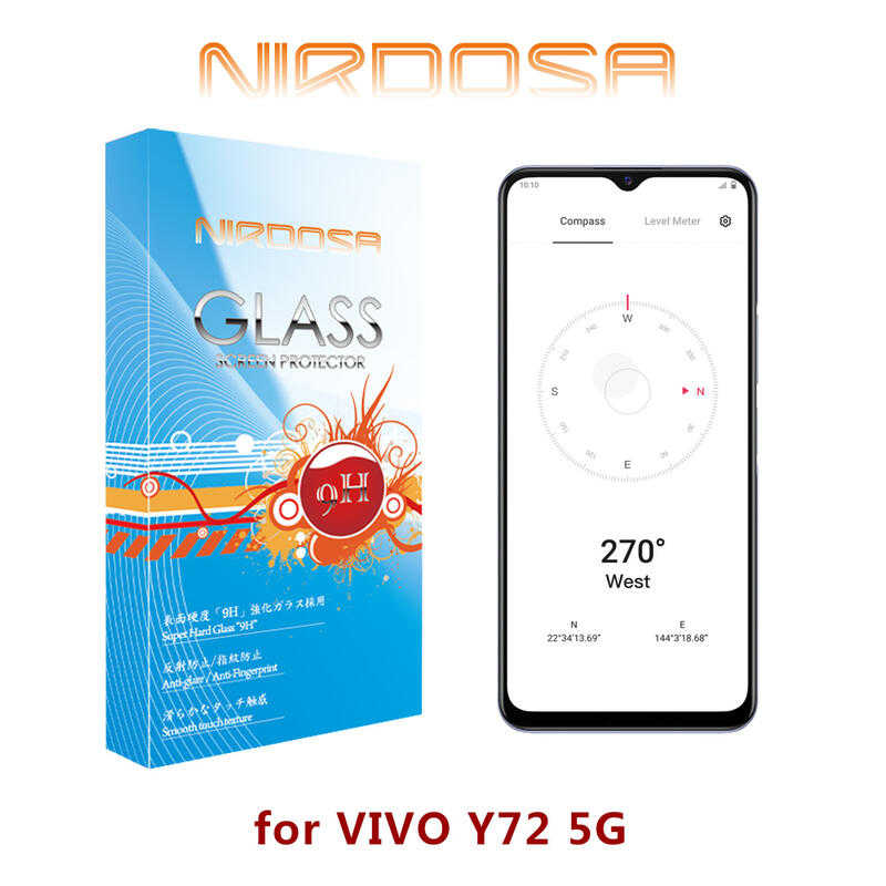 【愛瘋潮】 NIRDOSA vivo Y72 5G 9H 鋼化玻璃 螢幕保護貼 手機貼