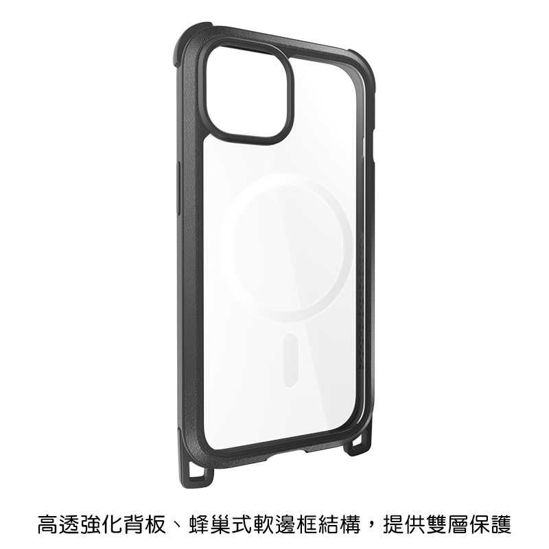 手機殼 防摔殼 MAGEASY Apple iPhone 15 Plus Odyssey M + Strap 保護殼