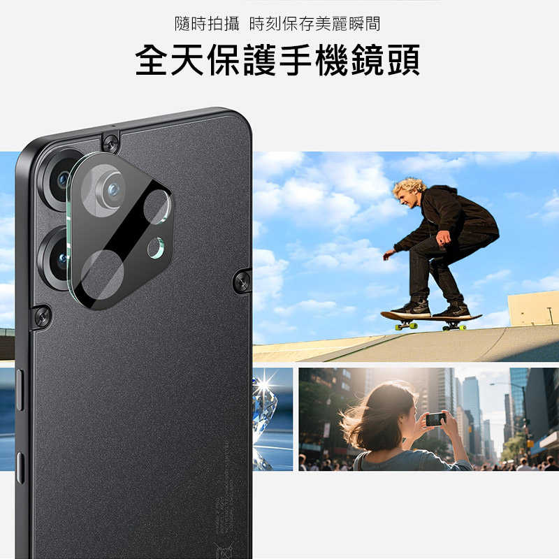 鏡頭貼  Imak 艾美克  CMF Phone 2 Pro 鏡頭玻璃貼(一體式)(曜黑版) 奈米吸附 鏡頭貼 鏡頭保護