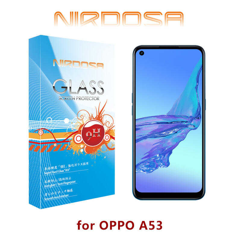 【愛瘋潮】 NIRDOSA OPPO A53 9H 0.26mm 玻璃螢幕保護貼 鋼化玻璃 防刮 防爆
