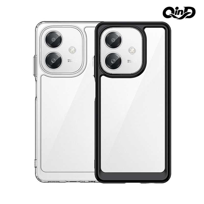 手機殼 防摔殼 QinD OPPO A3x 5G 雙料太空殼 手機殼 保護套 雙料殼 軟邊 硬背板 不發黃【愛瘋潮】