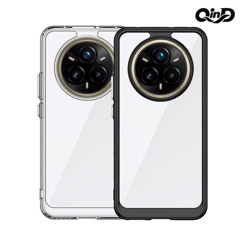 手機殼 防摔殼 QinD realme 14x 5G 雙料太空殼 手機殼 保護套 雙料殼 軟邊 硬背板 不發黃【愛瘋潮】