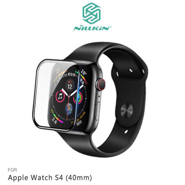 【愛瘋潮】NILLKIN Apple Watch S4 (40mm) 3D AW+ 滿版玻璃貼 鋼化