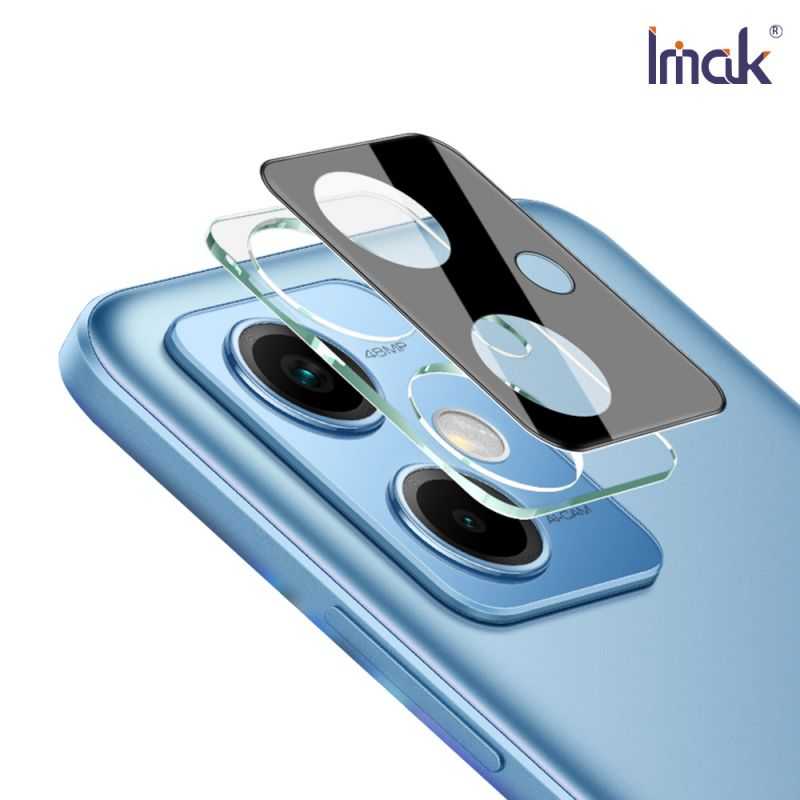 鏡頭貼 Imak Redmi 紅米Note 12 5G 鏡頭玻璃貼(曜黑版) 【愛瘋潮】