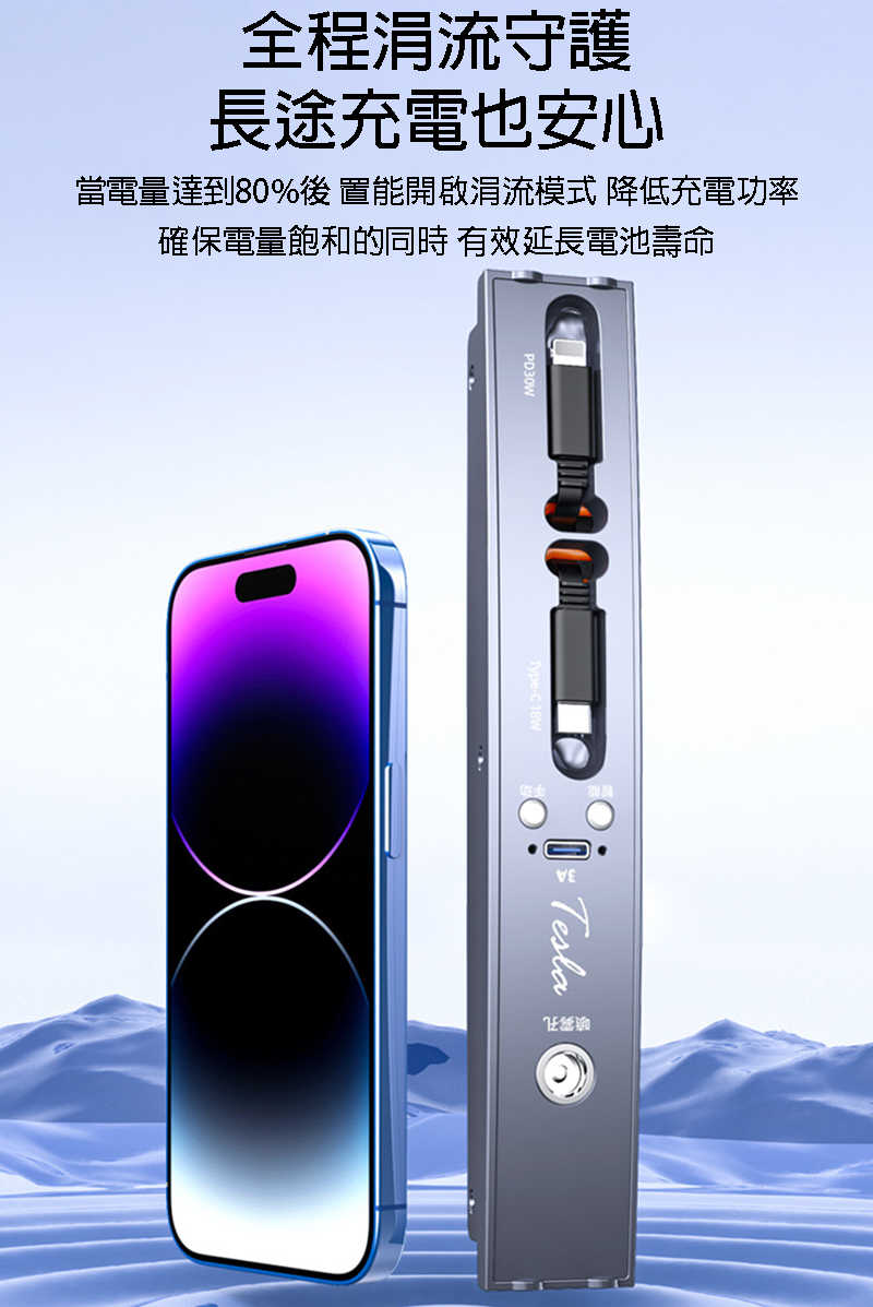 YHUI AH-00 TESLA Model 3 / Y 伸縮集線器 伸縮捲線 【愛瘋潮】