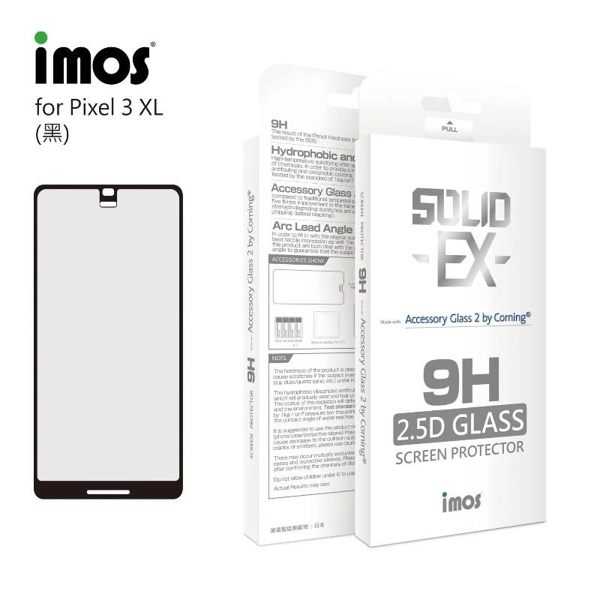【愛瘋潮】iMos Google Pixel 3 XL 2.5D 滿版玻璃保護貼 美商康寧公司授權