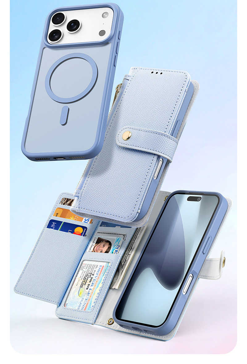 磁吸皮套 DUX DUCIS Apple 蘋果 iPhone 17 Pro Max LAWA 二合一錢包保護套 側翻皮套