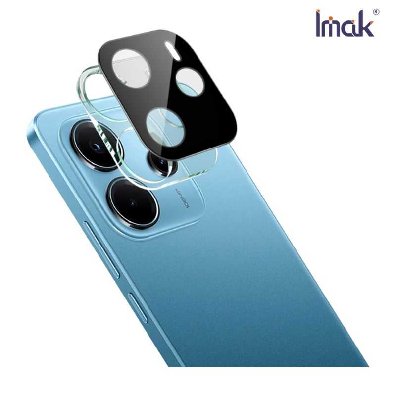 鏡頭貼 Imak 艾美克 Redmi 紅米Note 14 4G 鏡頭玻璃貼(一體式)(曜黑版) 奈米吸附 鏡頭貼 鏡頭