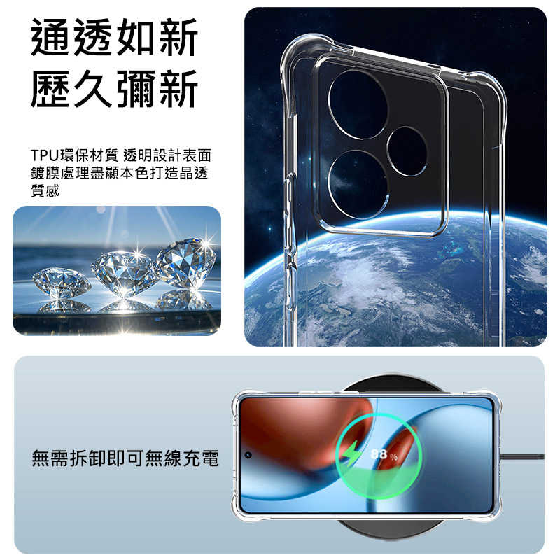手機殼 防摔殼  Imak 艾美克 realme GT 7T 全包防摔套(氣囊) 保護殼 防摔殼 氣囊套 透明套 TPU