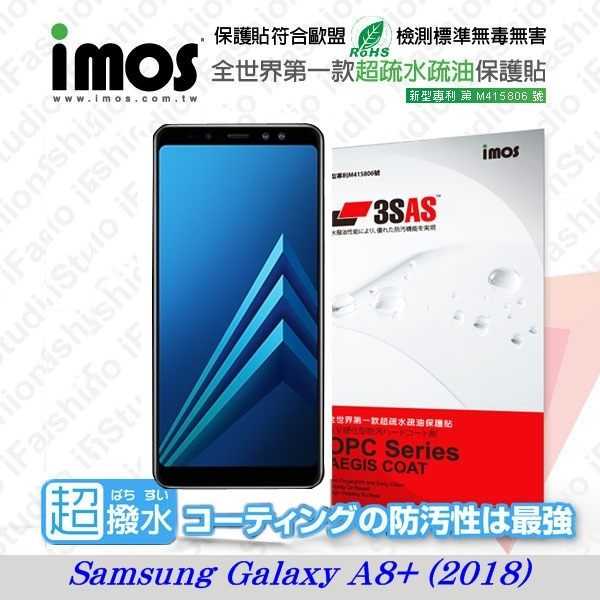 【愛瘋潮】Samsung GALAXY A8+ (2018) iMOS 3SAS 防潑水 保貼