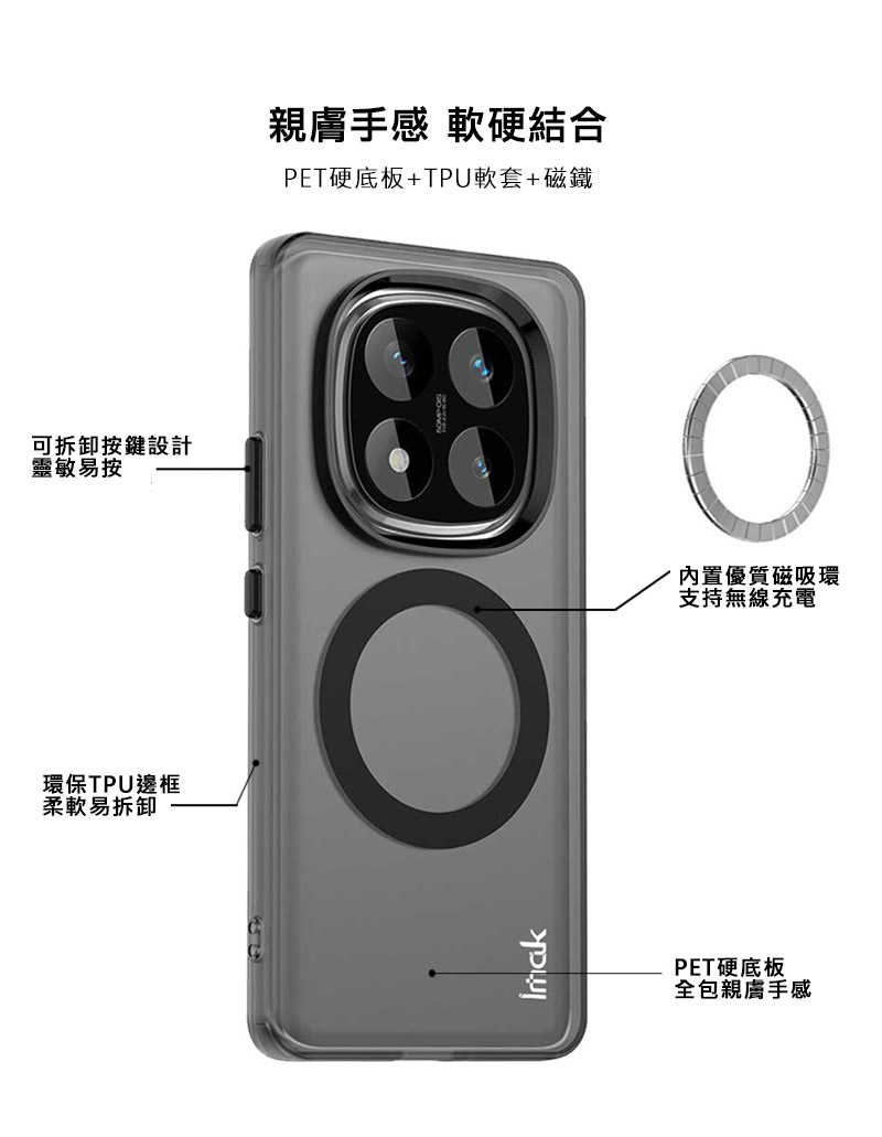 Imak 艾美克 Redmi 紅米 Note 14 Pro+ 5G / Note 14 Pro Plus 5G 手機殼