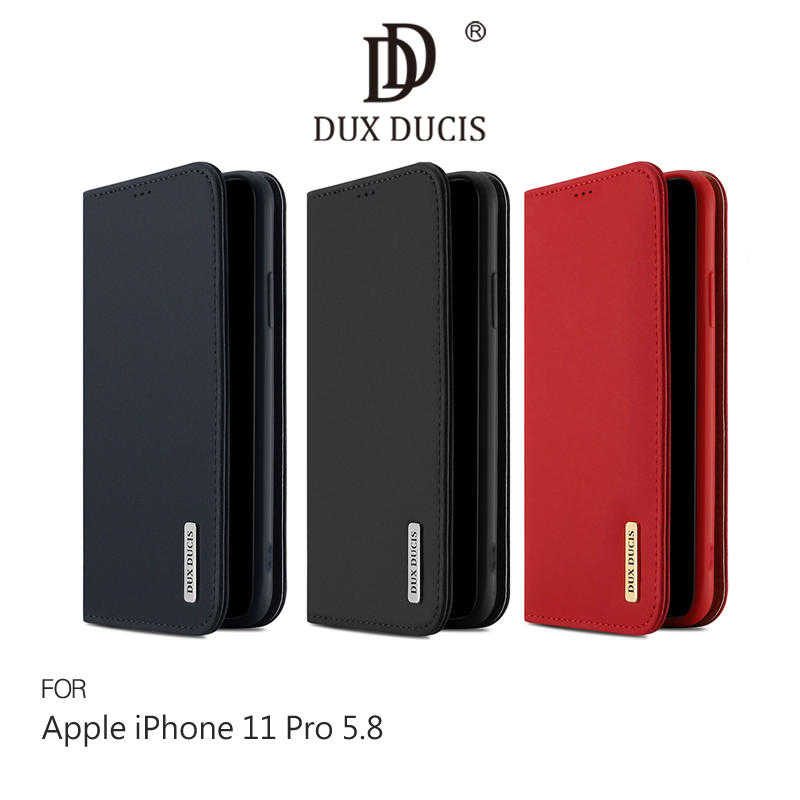 【愛瘋潮】DUX DUCIS Apple iPhone 11 Pro(5.8吋) WISH 真皮皮套