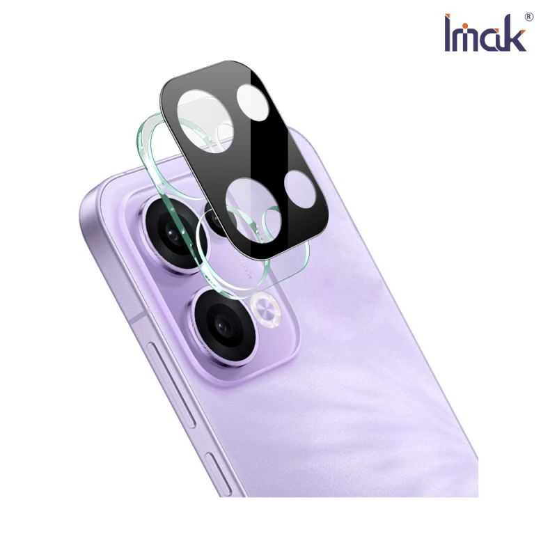 鏡頭貼 Imak OPPO Reno 13 5G 鏡頭玻璃貼(一體式)(曜黑版) 【愛瘋潮】