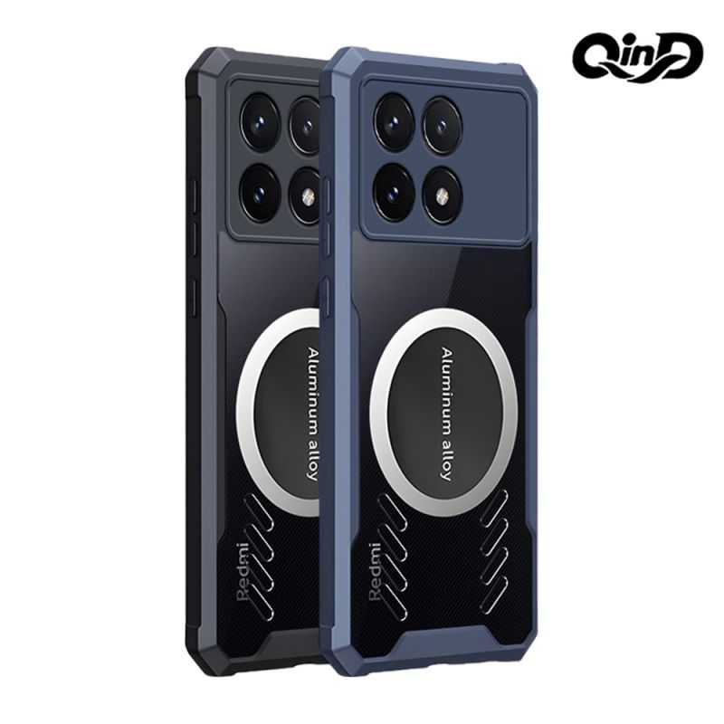 石墨烯散熱手機殼 QinD POCO F6 5G 保護殼 雙料殼 全包殼 防摔殼 氣囊套 支援 Magsafe
