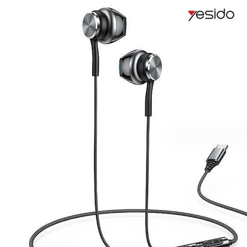 yesido YH41 USB Type-C 入耳式線控耳機 有線耳機【愛瘋潮】